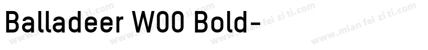 Balladeer W00 Bold字体转换